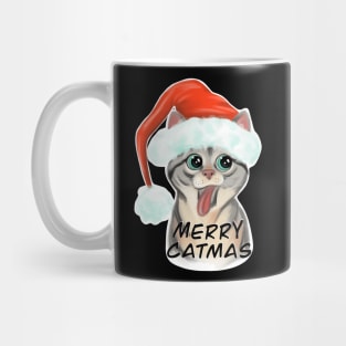 Santa Cat Christmas | Merry Catmas | Cute Xmas Mug